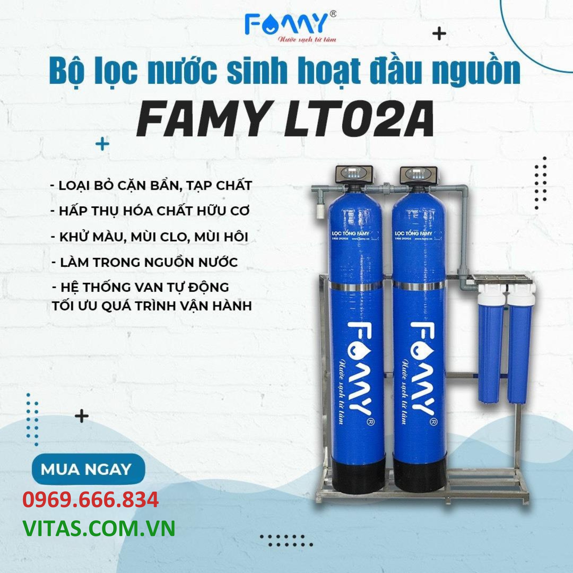 Lọc nước đầu nguồn Famy LT02A